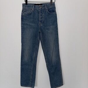 Veronica Beard Womens Blue High Rise Stretch Straight Leg Jeans 24